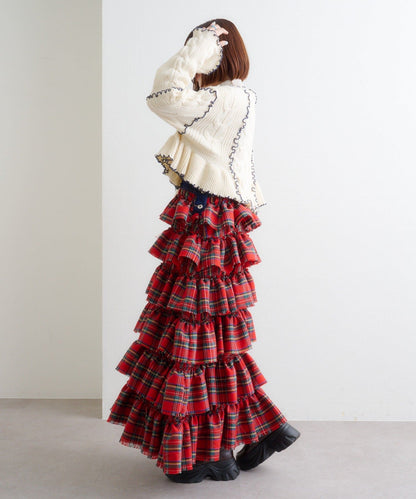 w closet 荷葉邊多層吊帶裙 - Image 30