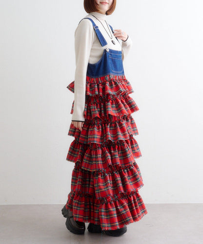 w closet 荷葉邊多層吊帶裙 - Image 18