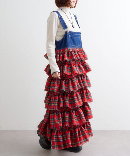 w closet 荷葉邊多層吊帶裙 - Image 20