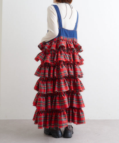 w closet 荷葉邊多層吊帶裙 - Image 21