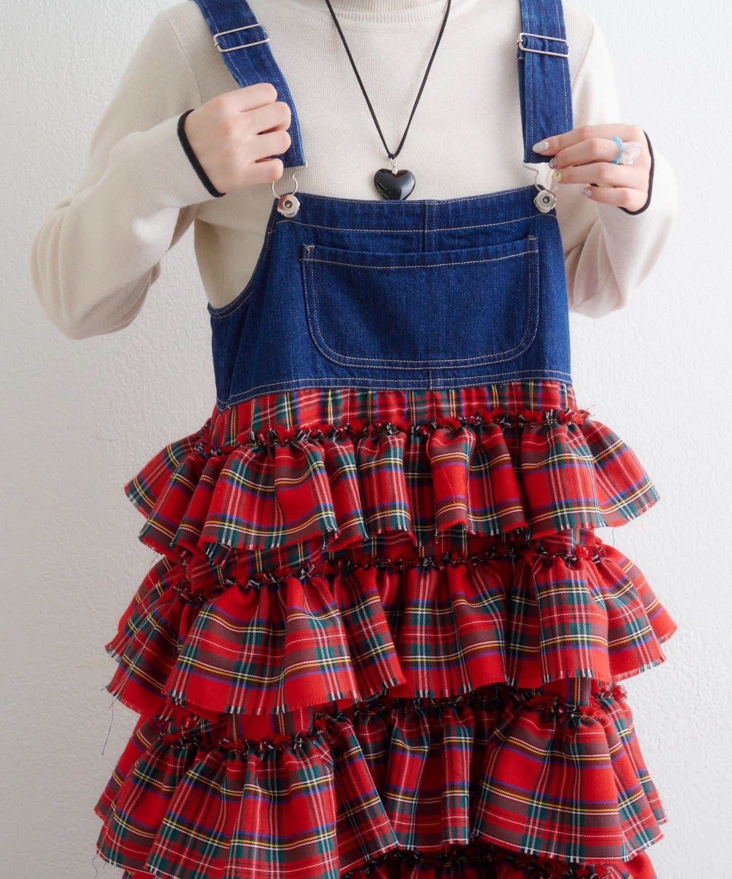 w closet 荷葉邊多層吊帶裙 - Image 22