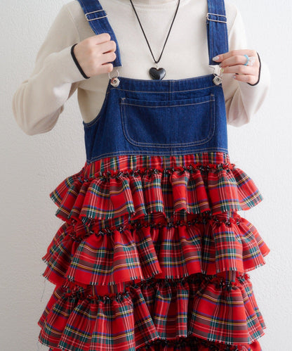 w closet 荷葉邊多層吊帶裙 - Image 22