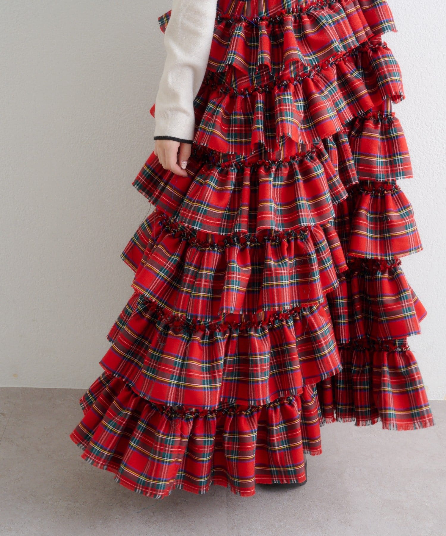 w closet 荷葉邊多層吊帶裙 - Image 23