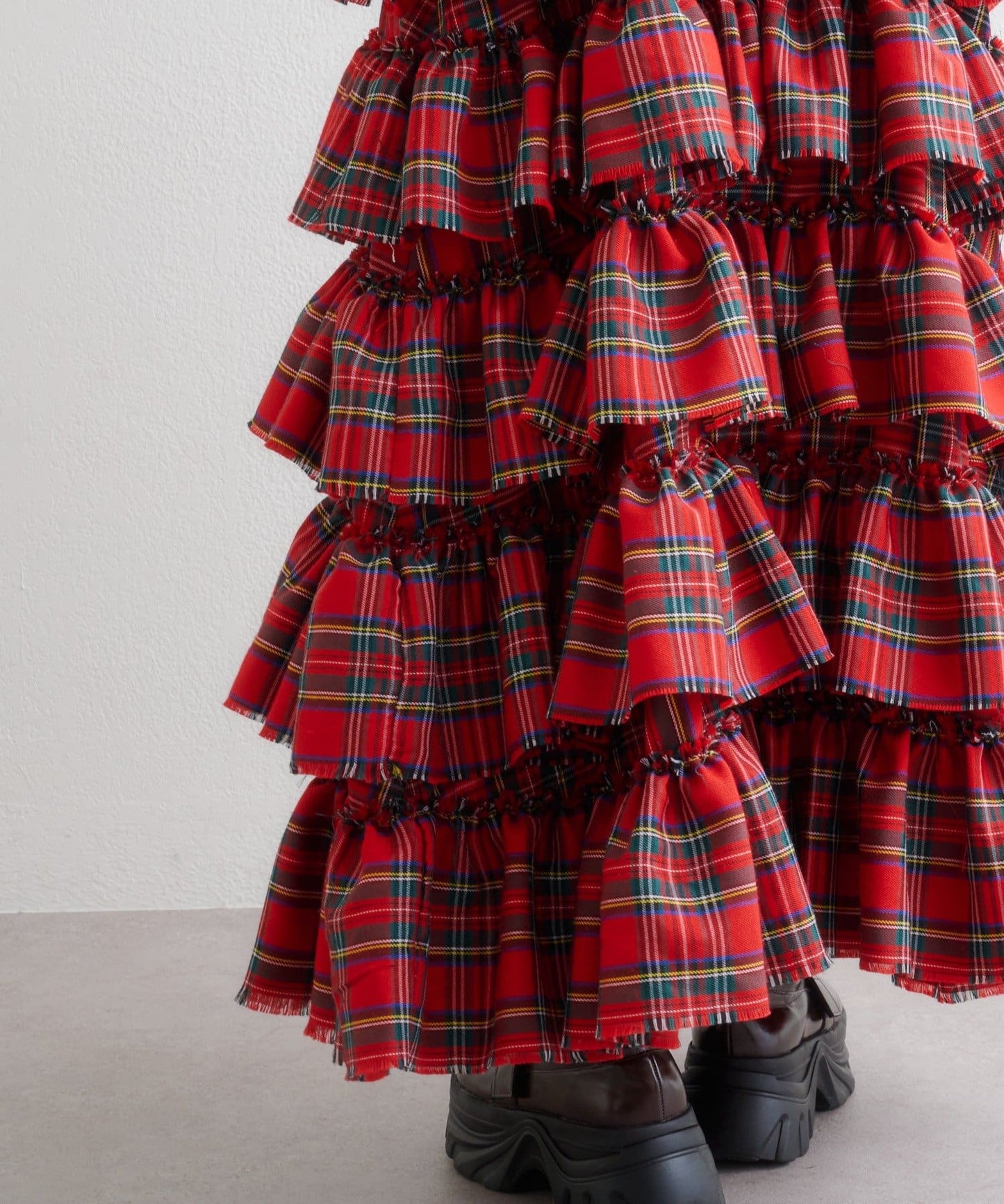 w closet 荷葉邊多層吊帶裙 - Image 24