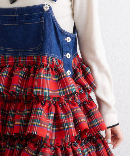 w closet 荷葉邊多層吊帶裙 - Image 25