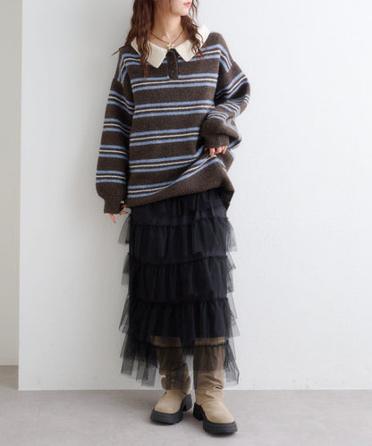 w closet 荷葉邊多層吊帶裙 - Image 39