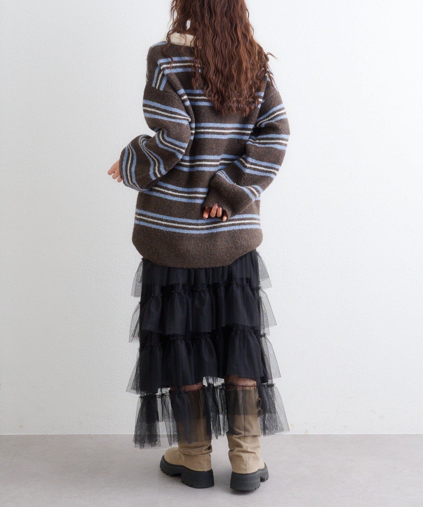 w closet 荷葉邊多層吊帶裙 - Image 38