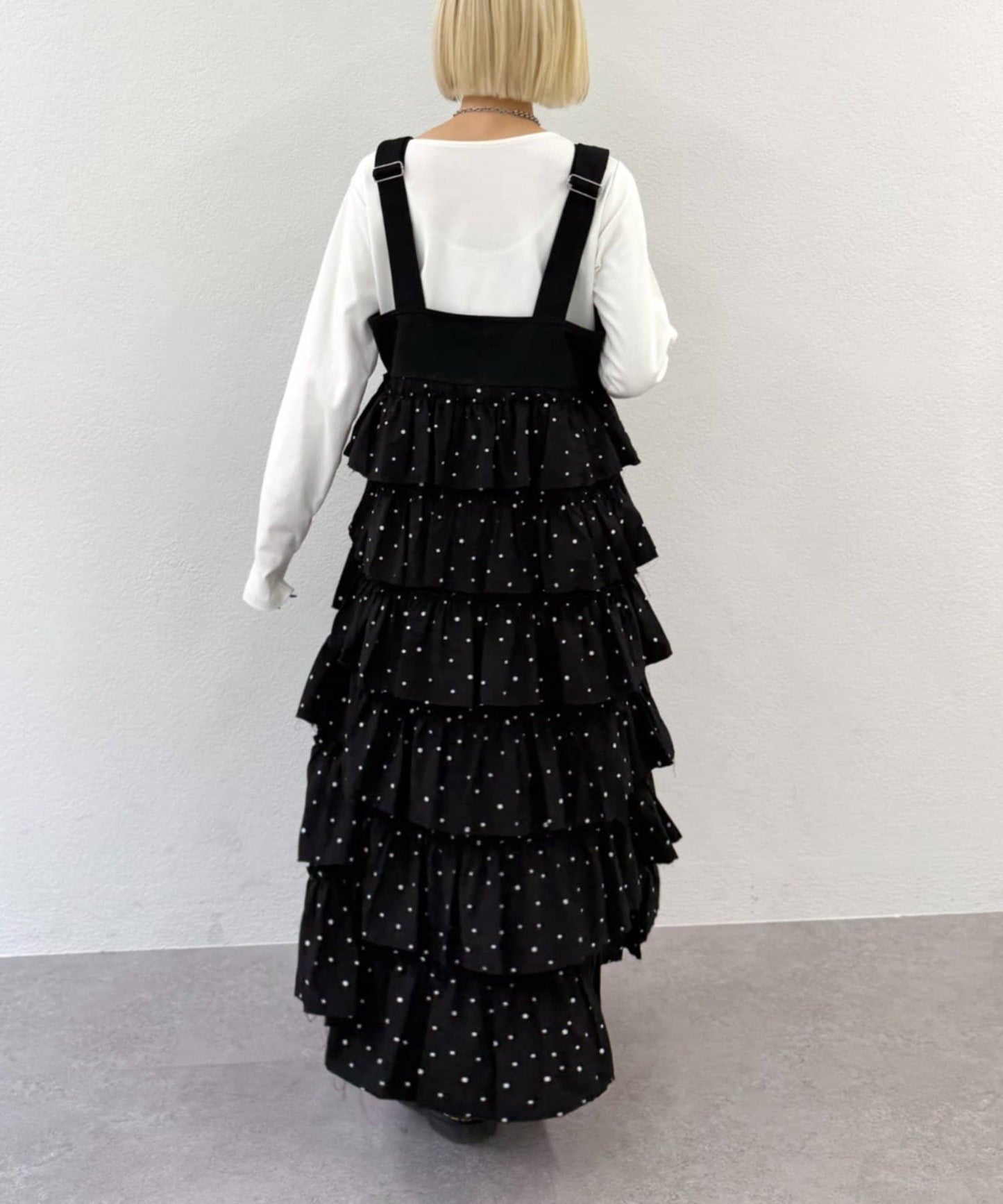 w closet 荷葉邊多層吊帶裙 - Image 49