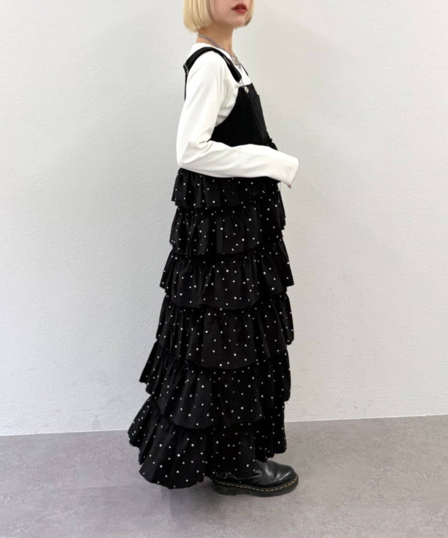 w closet 荷葉邊多層吊帶裙 - Image 50