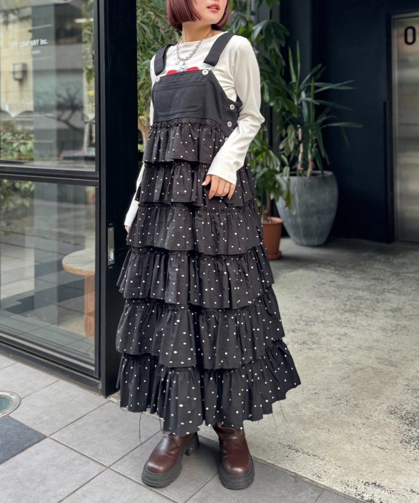 w closet 荷葉邊多層吊帶裙 - Image 41