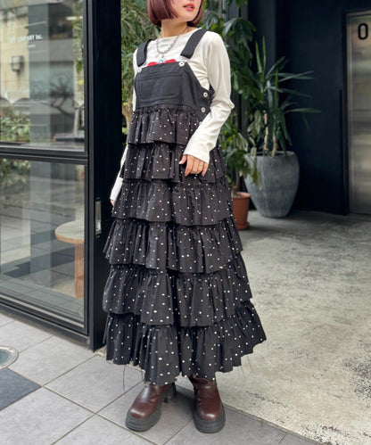 w closet 荷葉邊多層吊帶裙 - Image 41