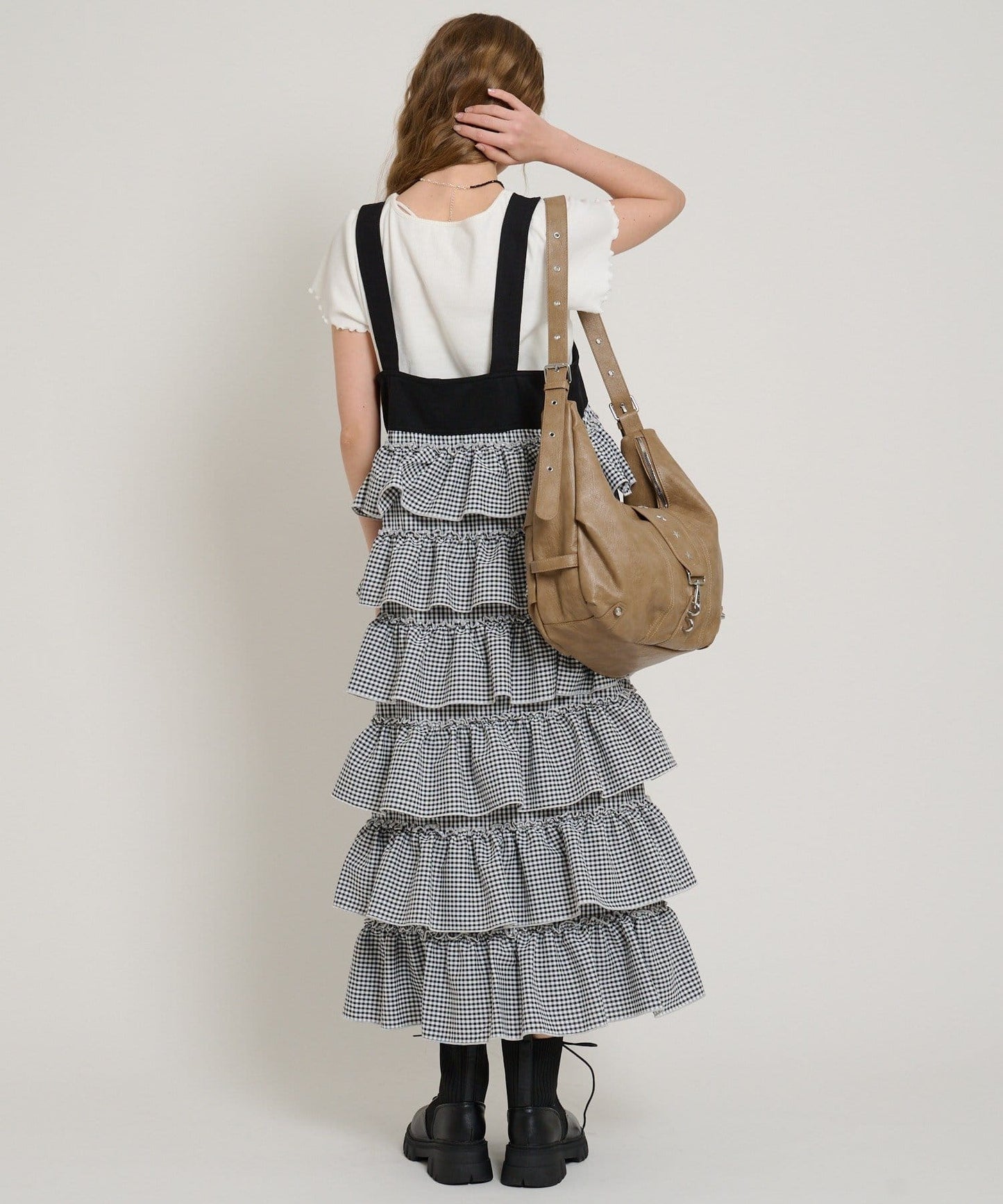 w closet 荷葉邊多層吊帶裙 - Image 68