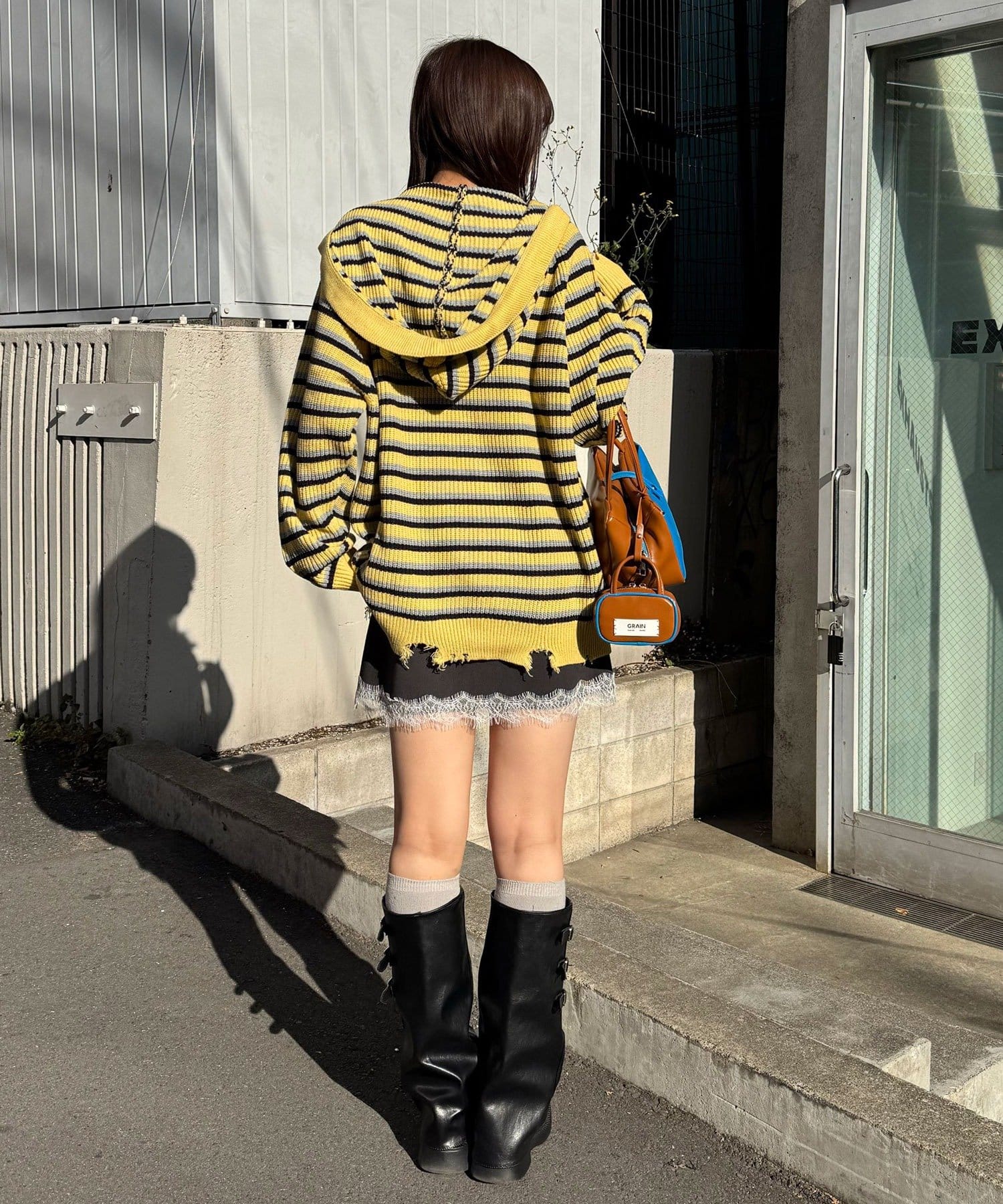 CIAOPANIC Ruffle邊帽Double Zip Knit Hoodie - Image 27