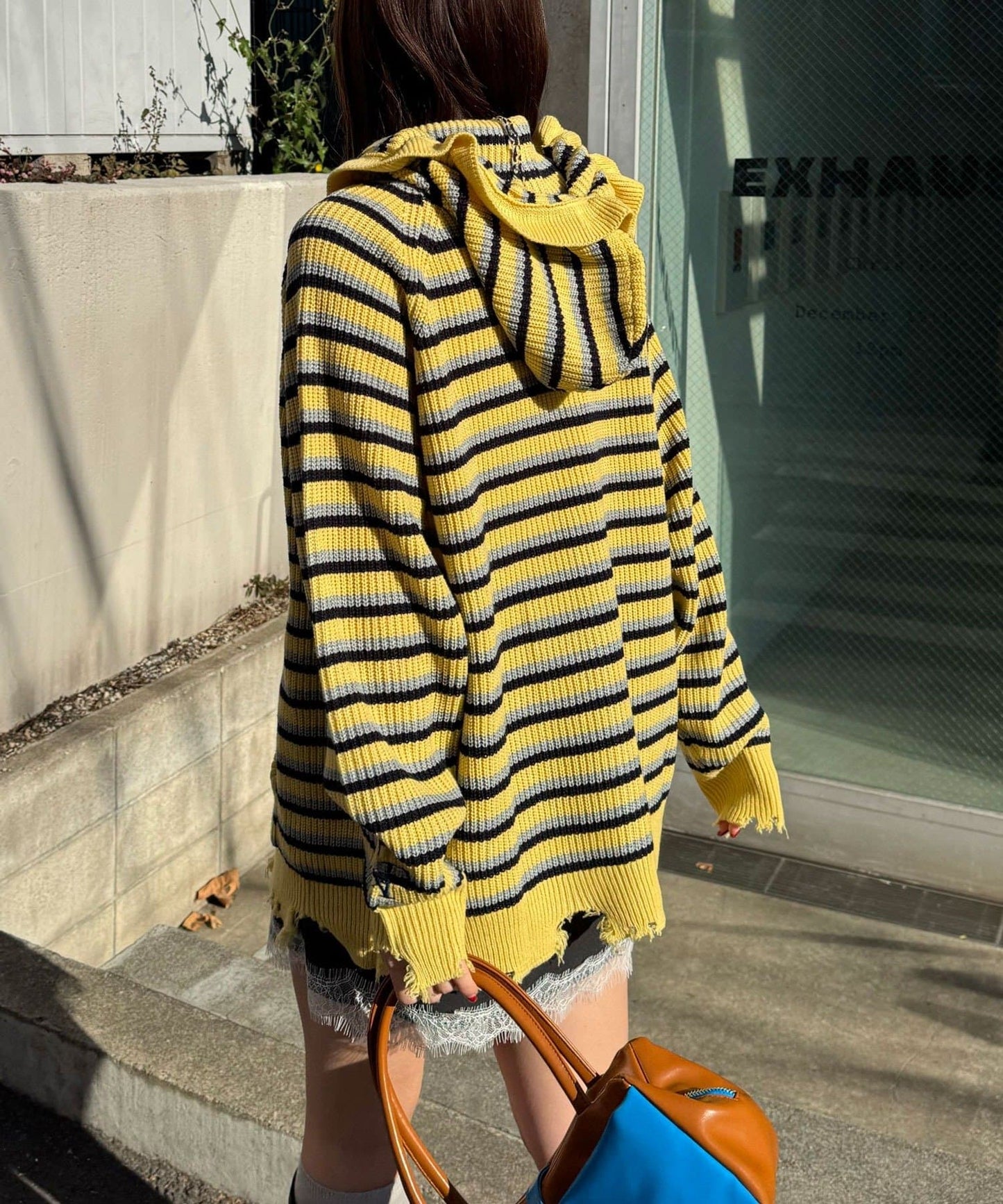 CIAOPANIC Ruffle邊帽Double Zip Knit Hoodie - Image 23