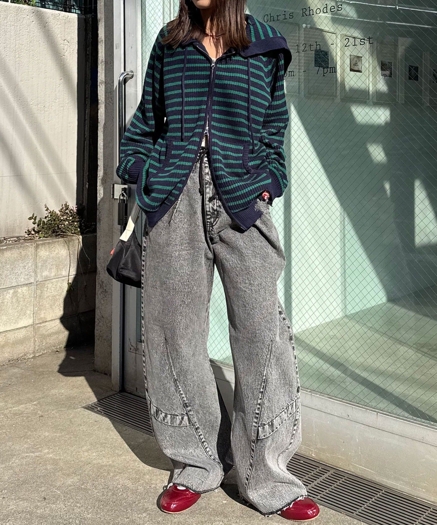 CIAOPANIC Ruffle邊帽Double Zip Knit Hoodie - Image 33