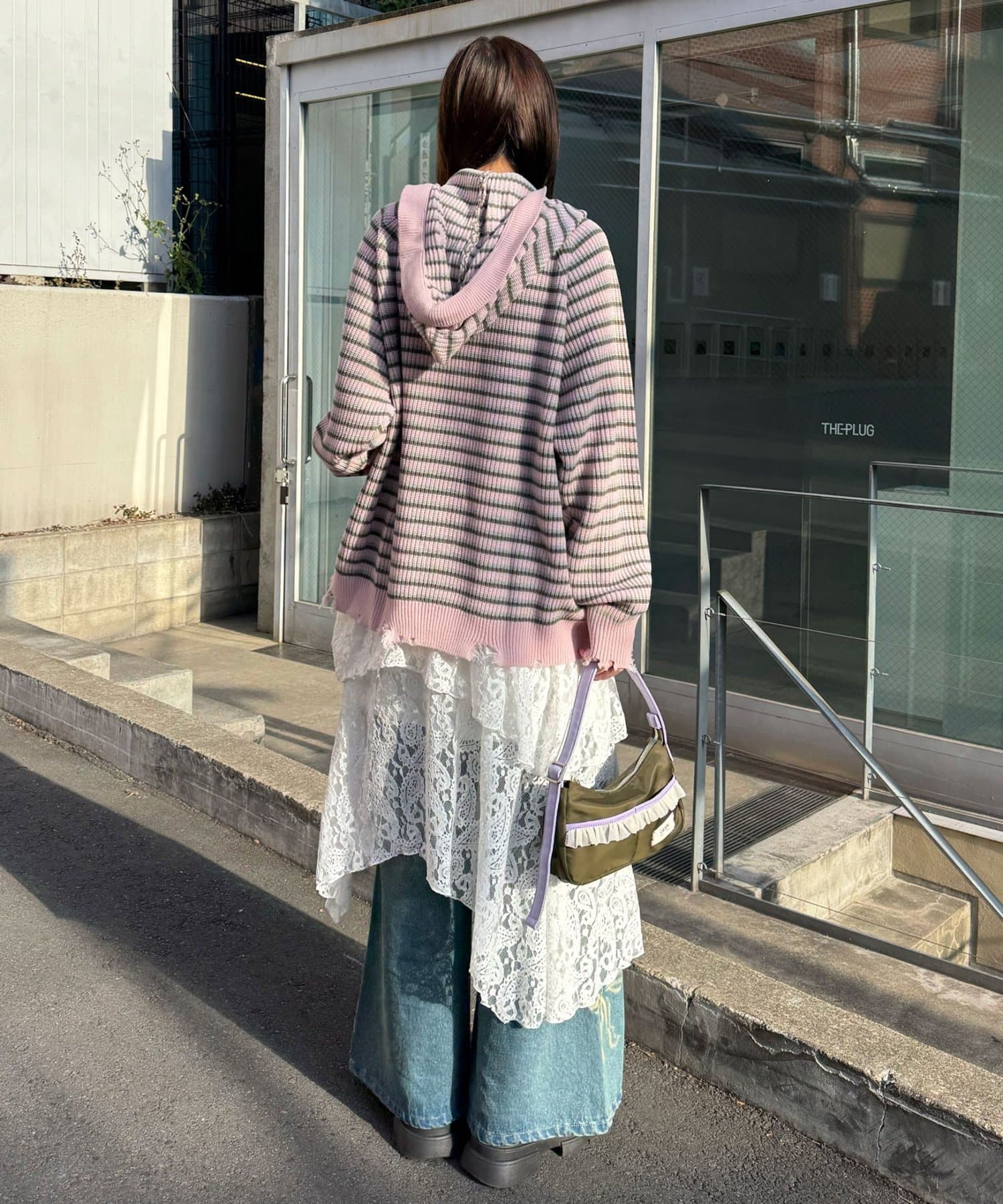 CIAOPANIC Ruffle邊帽Double Zip Knit Hoodie - Image 44