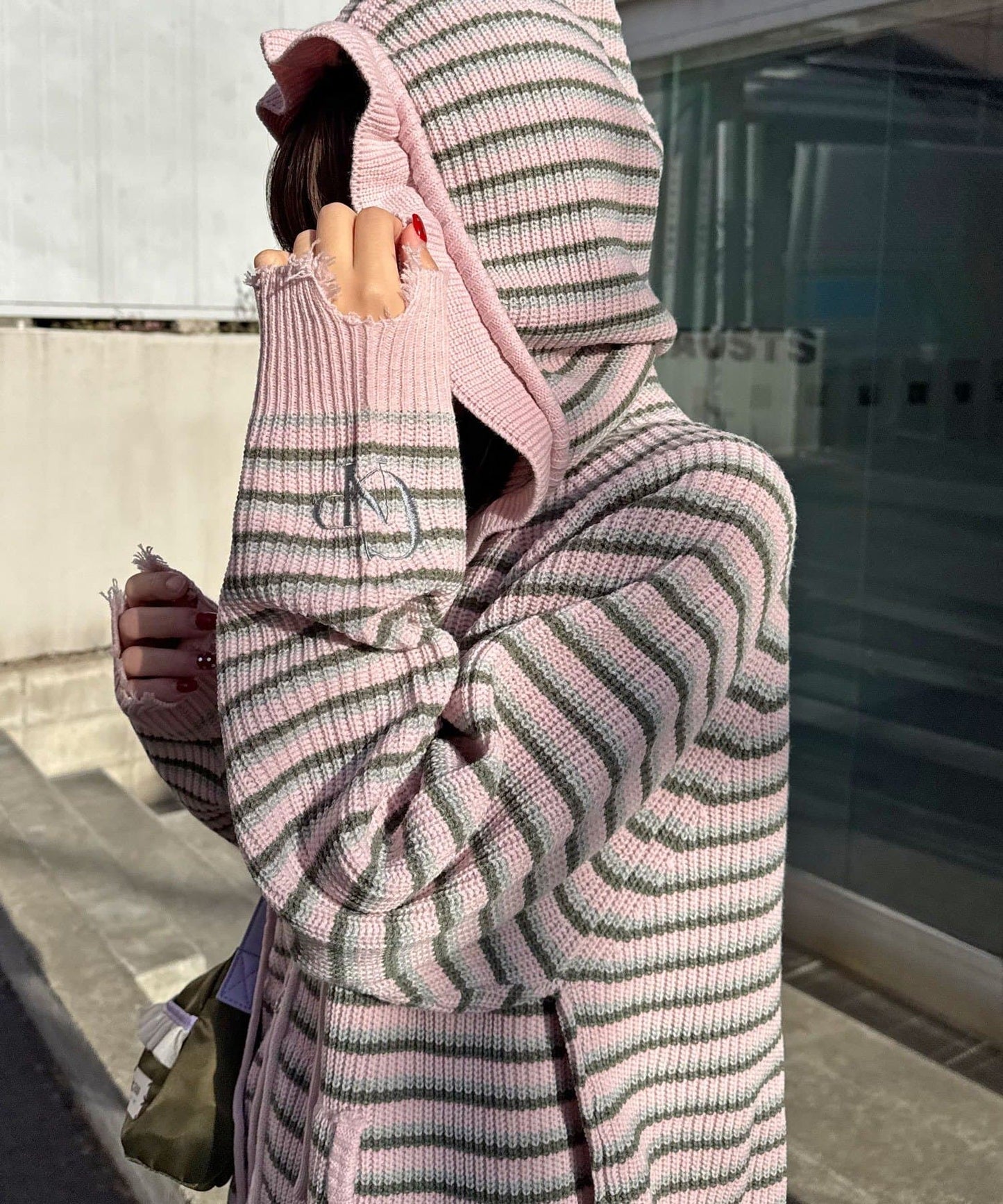 CIAOPANIC Ruffle邊帽Double Zip Knit Hoodie - Image 37