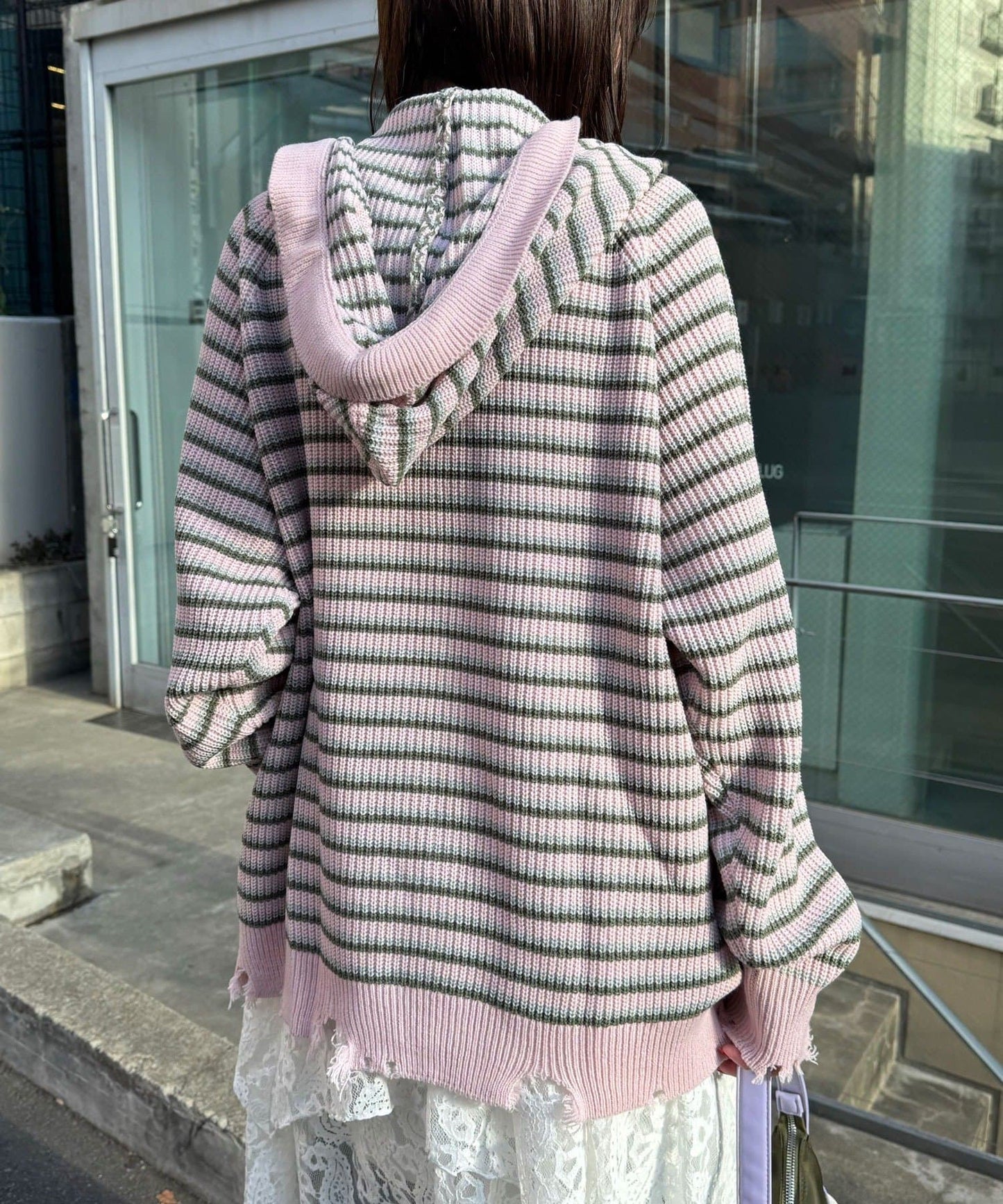 CIAOPANIC Ruffle邊帽Double Zip Knit Hoodie - Image 41