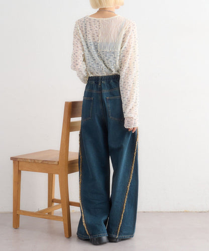 w closet 碎花拼接Tee - Image 16