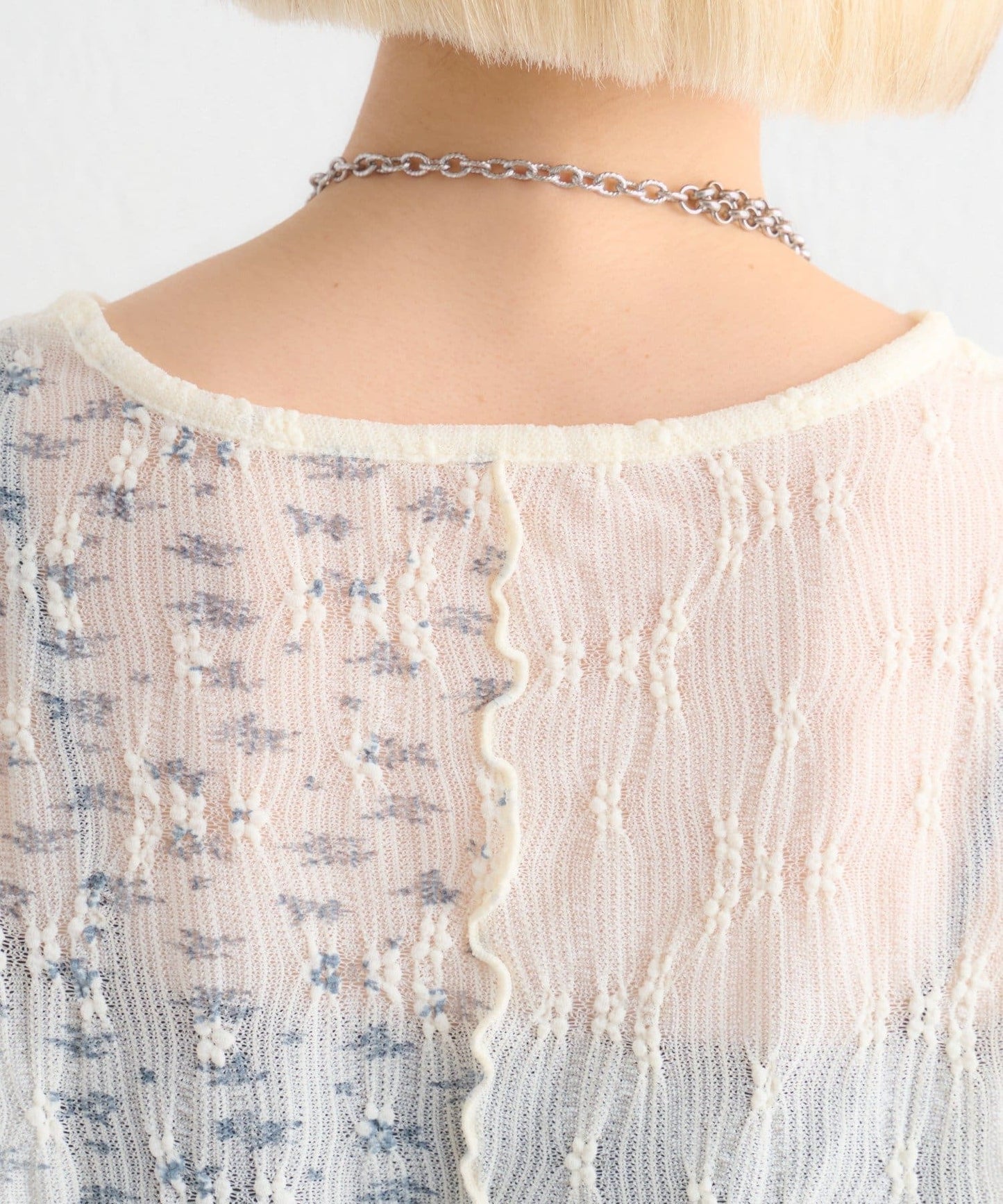 w closet 碎花拼接Tee - Image 5