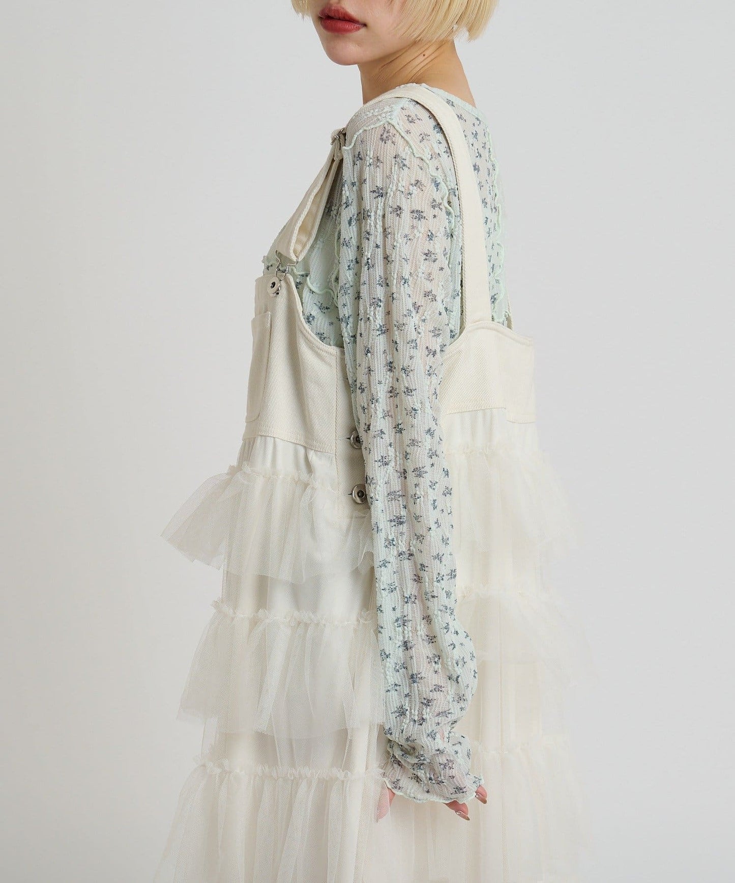 w closet 碎花拼接Tee - Image 29