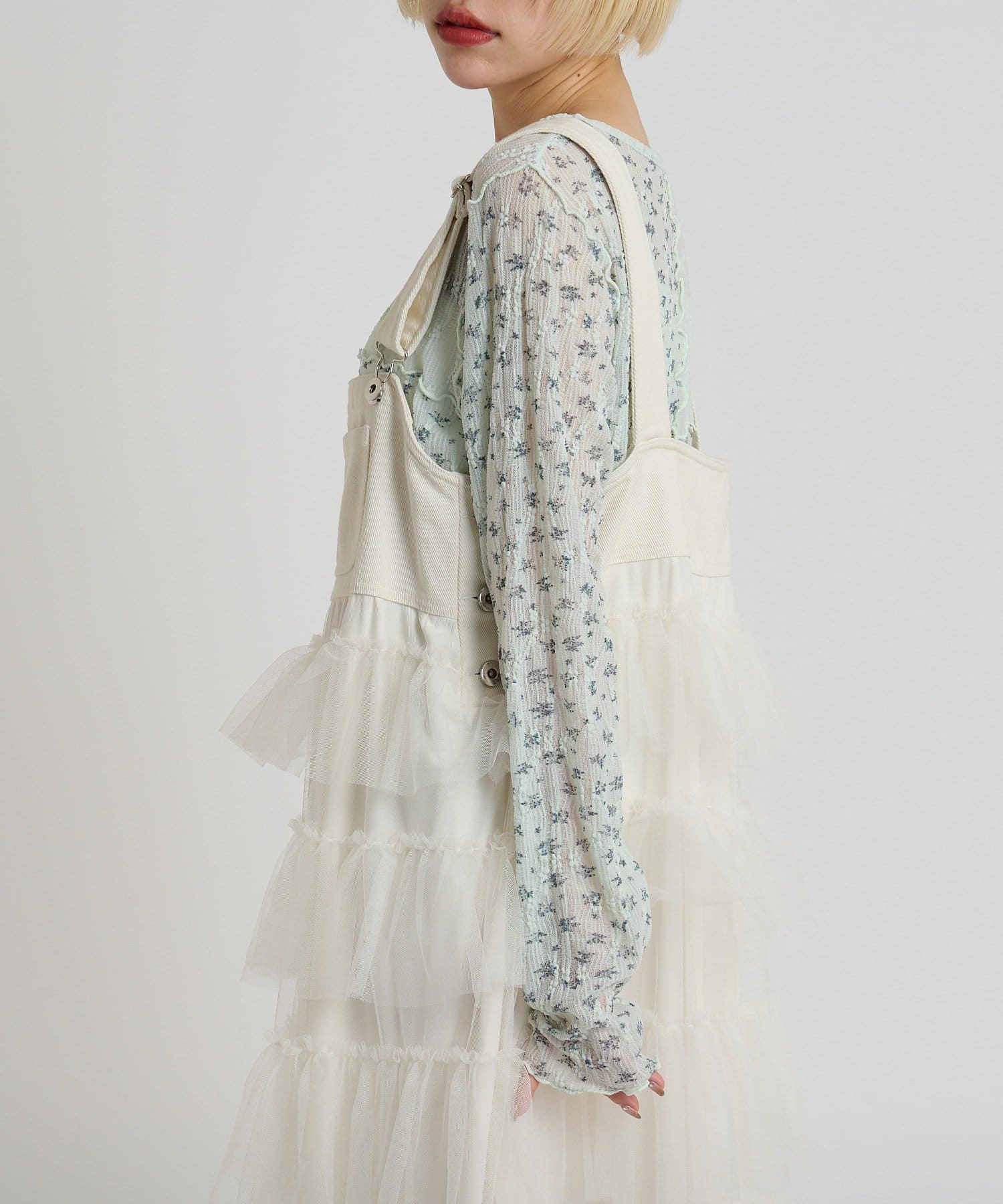 w closet 碎花拼接Tee - Image 29