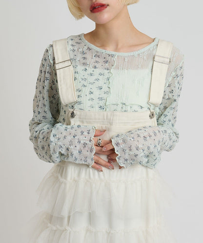 w closet 碎花拼接Tee - Image 18