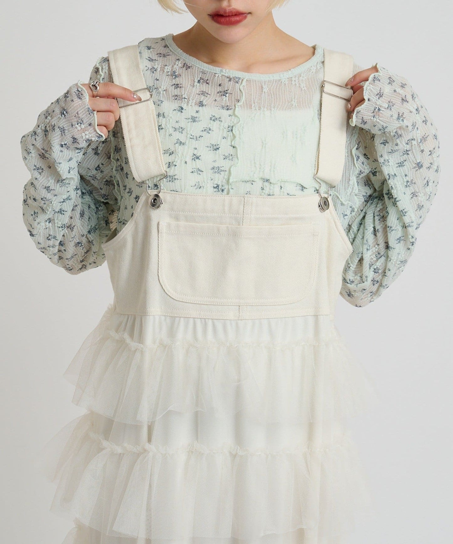 w closet 碎花拼接Tee - Image 19