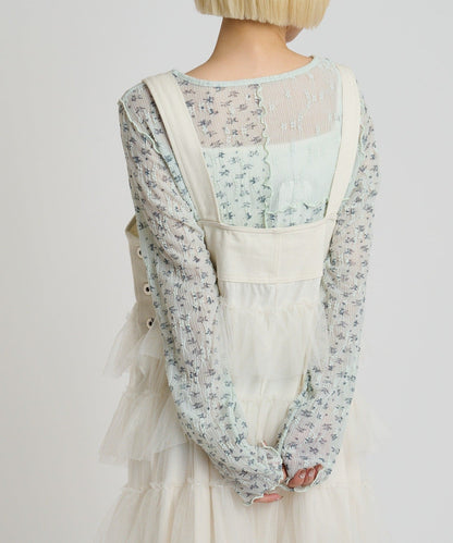 w closet 碎花拼接Tee - Image 21