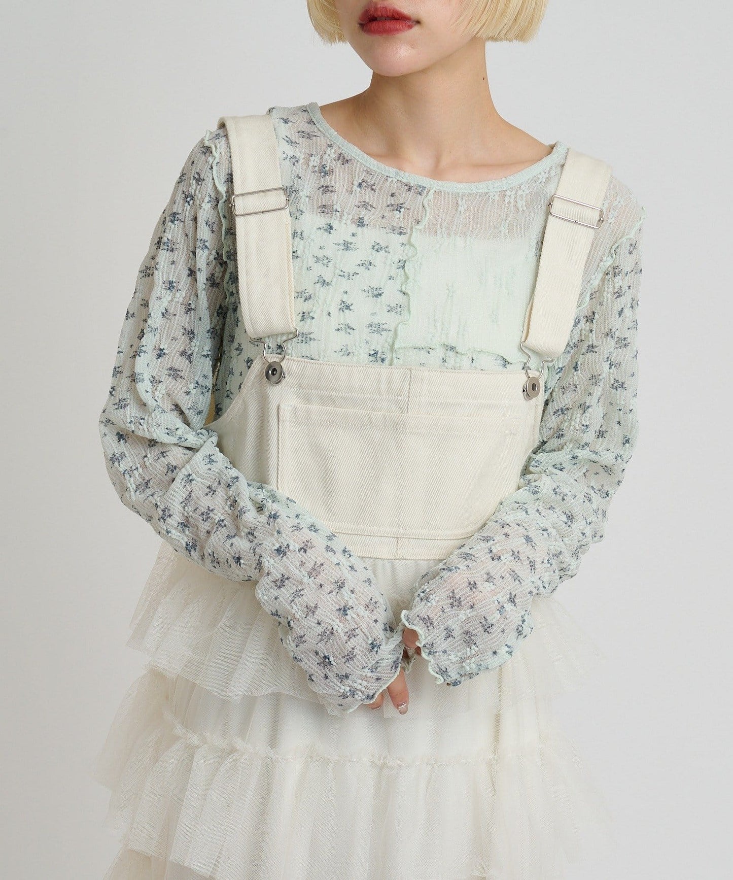 w closet 碎花拼接Tee - Image 23