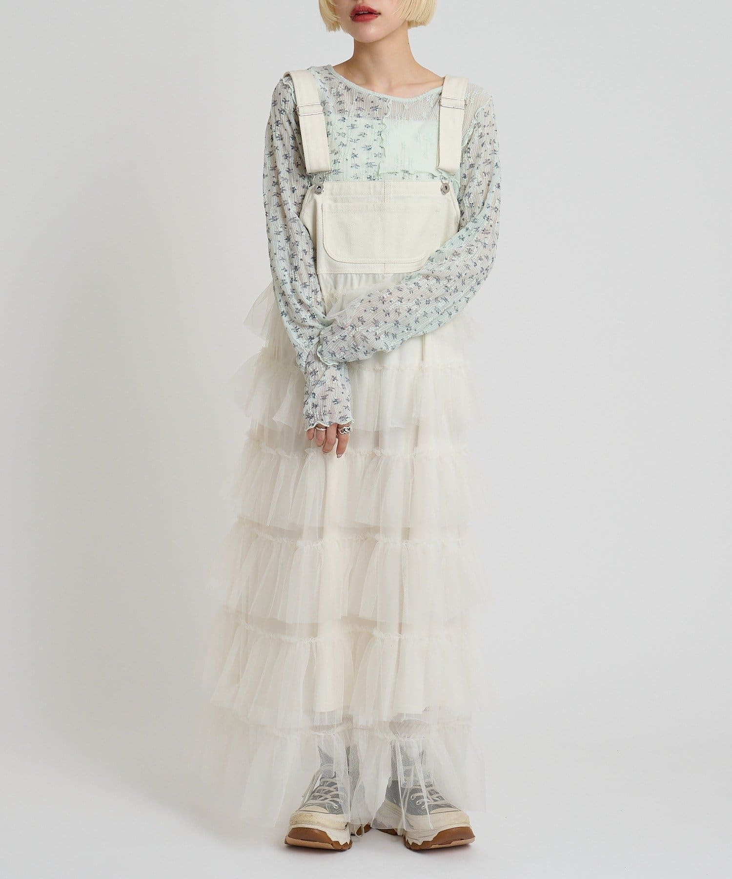 w closet 碎花拼接Tee - Image 24