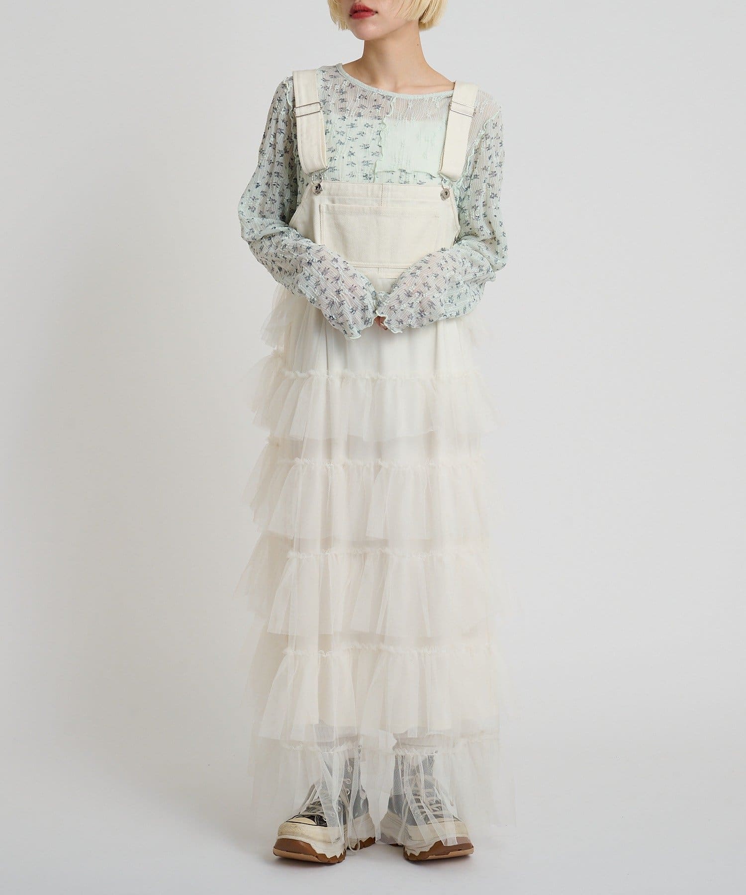 w closet 碎花拼接Tee - Image 25