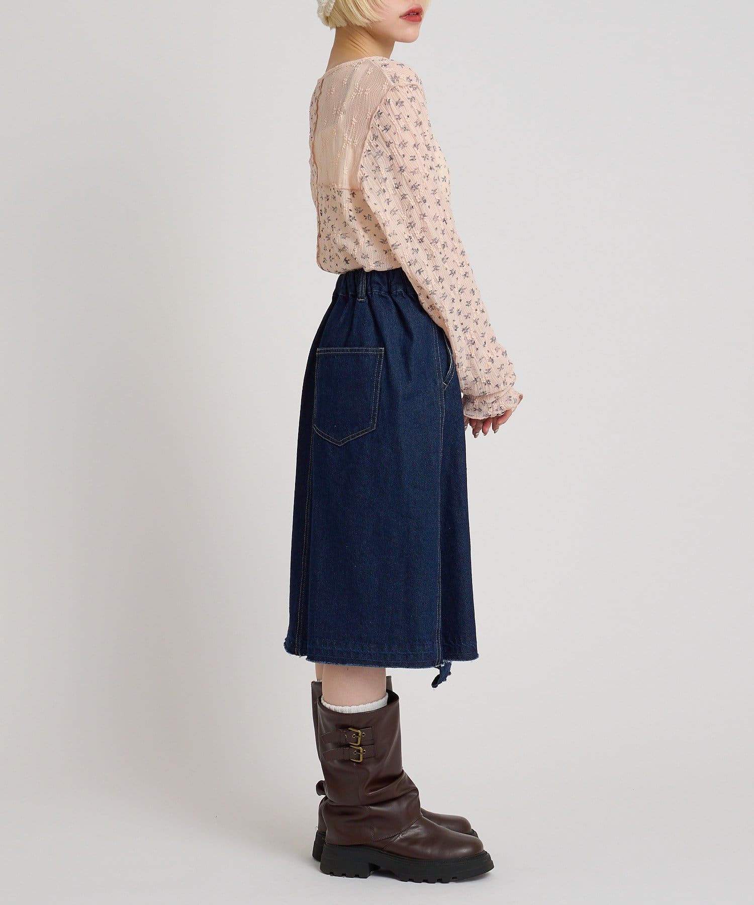 w closet 碎花拼接Tee - Image 43