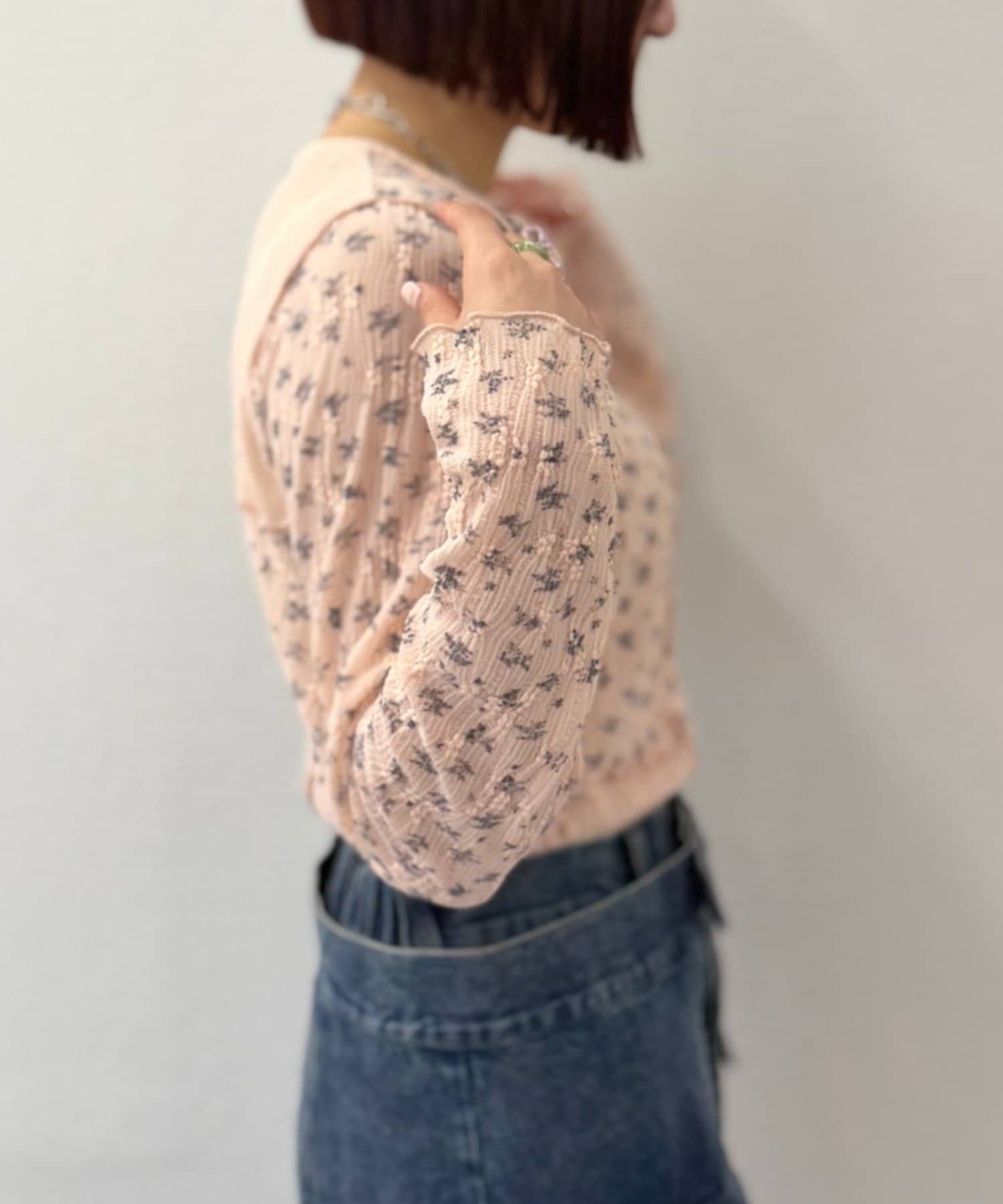 w closet 碎花拼接Tee - Image 44