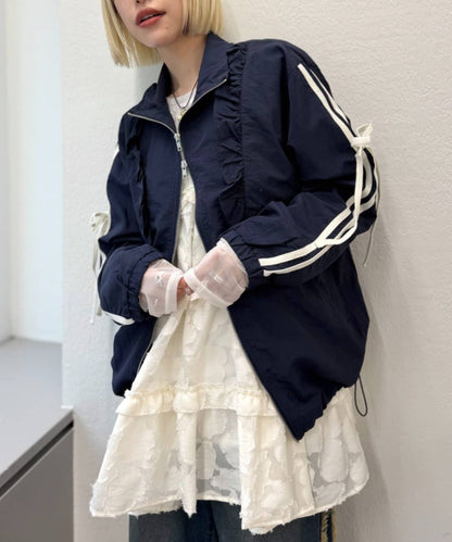 [人氣款2026 version] w closet Frilled nylon blouson - Image 29