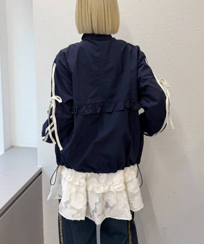 [人氣款2026 version] w closet Frilled nylon blouson - Image 30