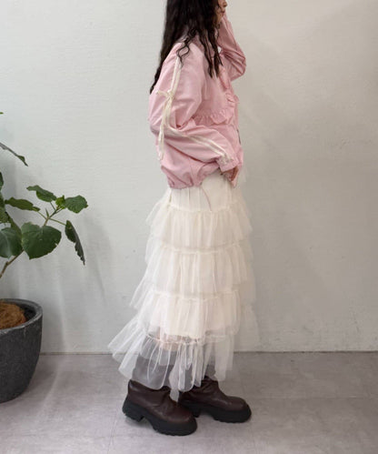 [人氣款2026 version] w closet Frilled nylon blouson - Image 49