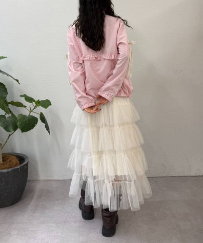 [人氣款2026 version] w closet Frilled nylon blouson - Image 50