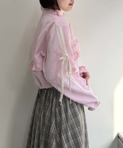 [人氣款2026 version] w closet Frilled nylon blouson - Image 36