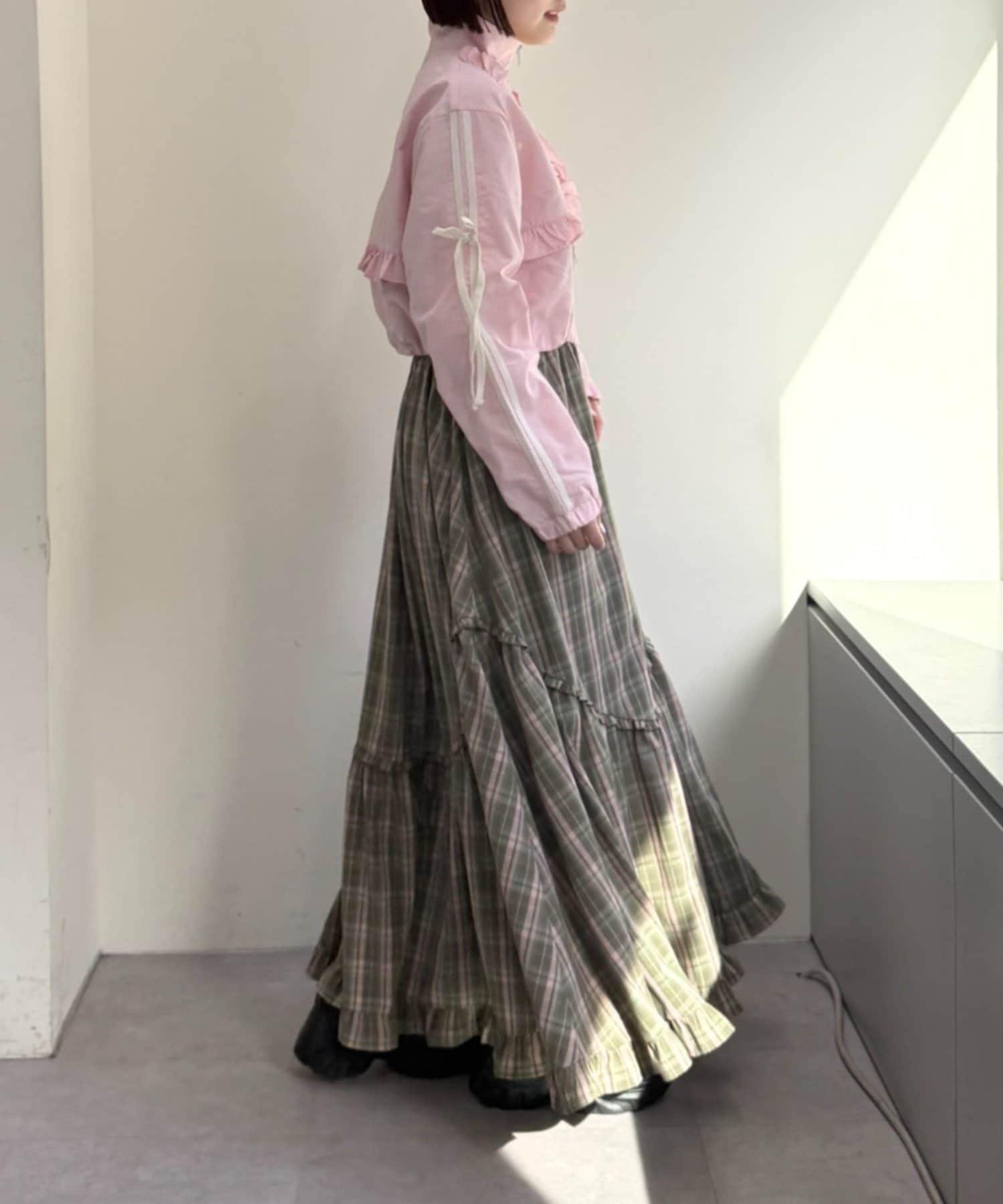 [人氣款2026 version] w closet Frilled nylon blouson - Image 40