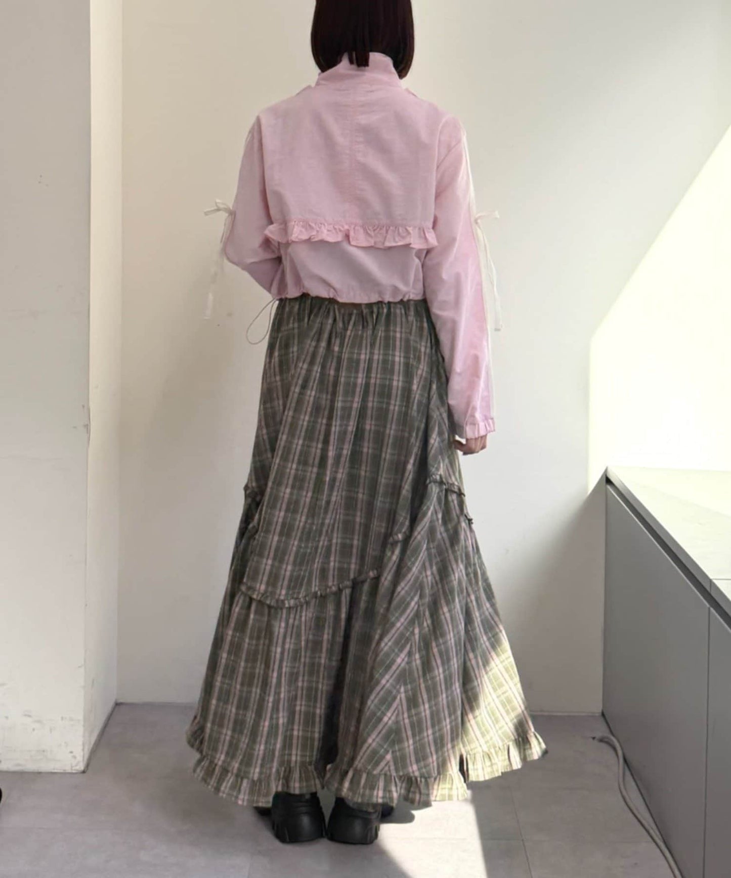 [人氣款2026 version] w closet Frilled nylon blouson - Image 41