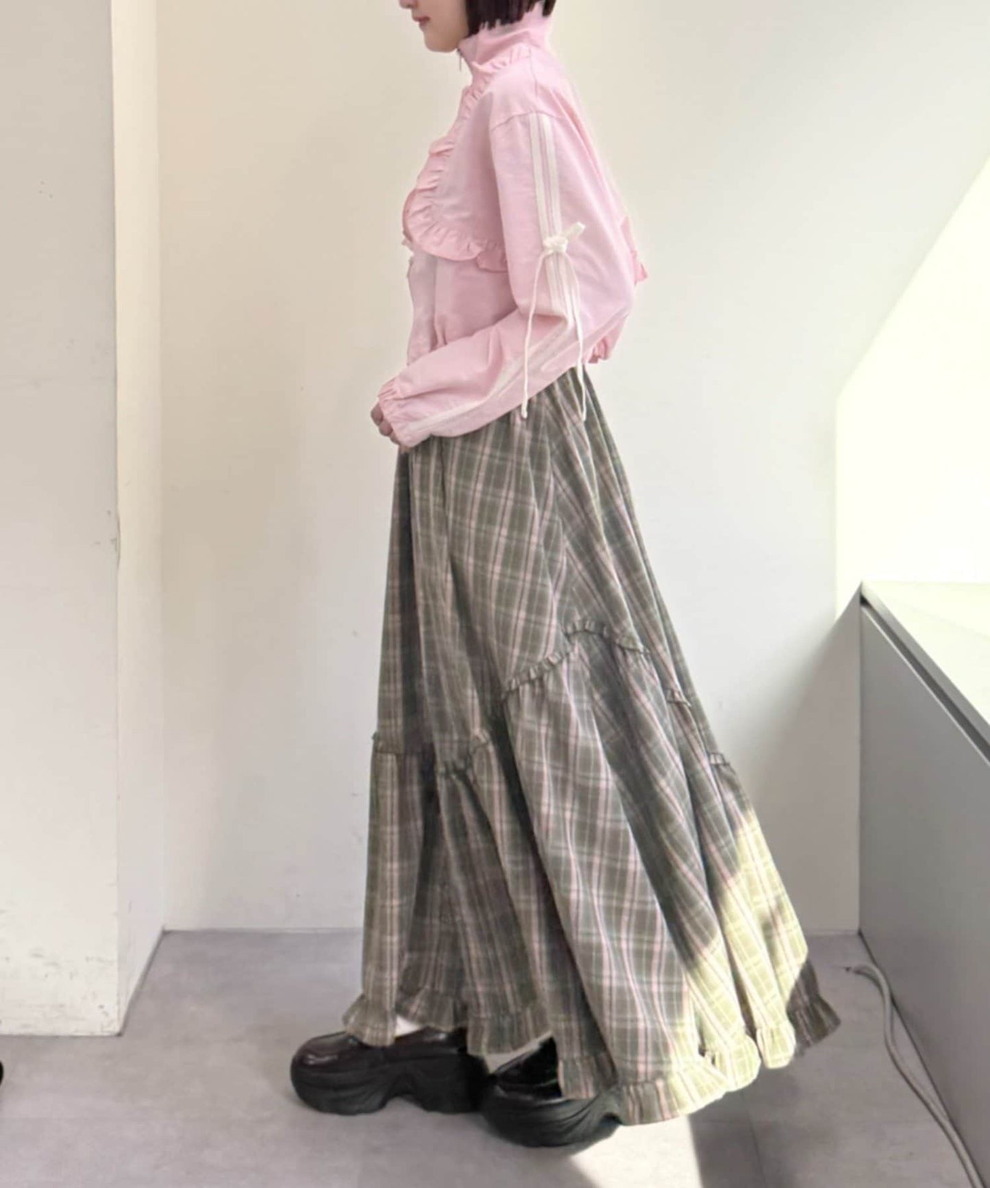 [人氣款2026 version] w closet Frilled nylon blouson - Image 42