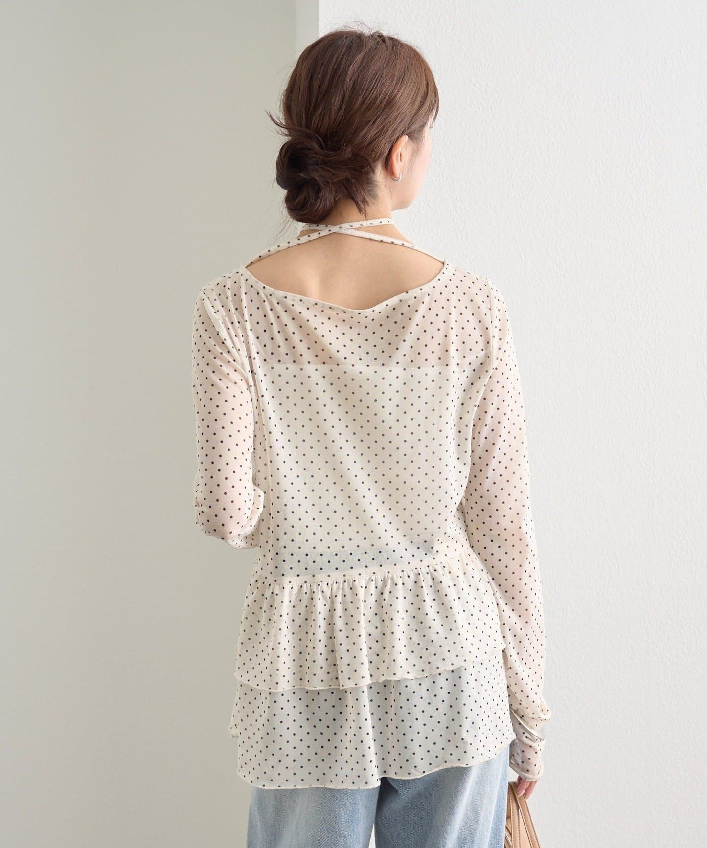 mystic sheer layering top with choker - Image 13