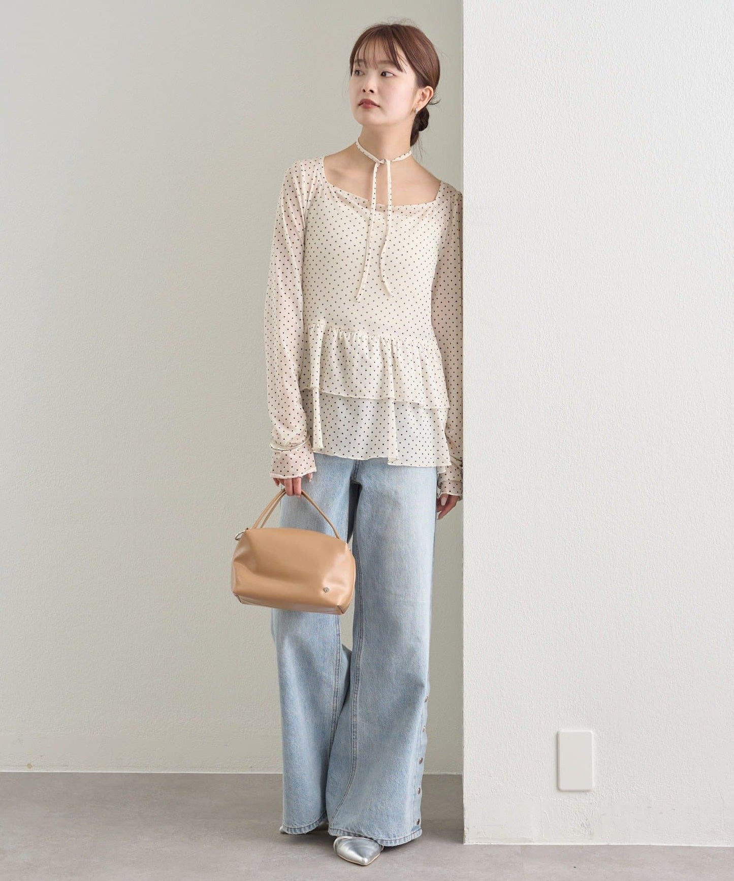 mystic sheer layering top with choker - Image 14