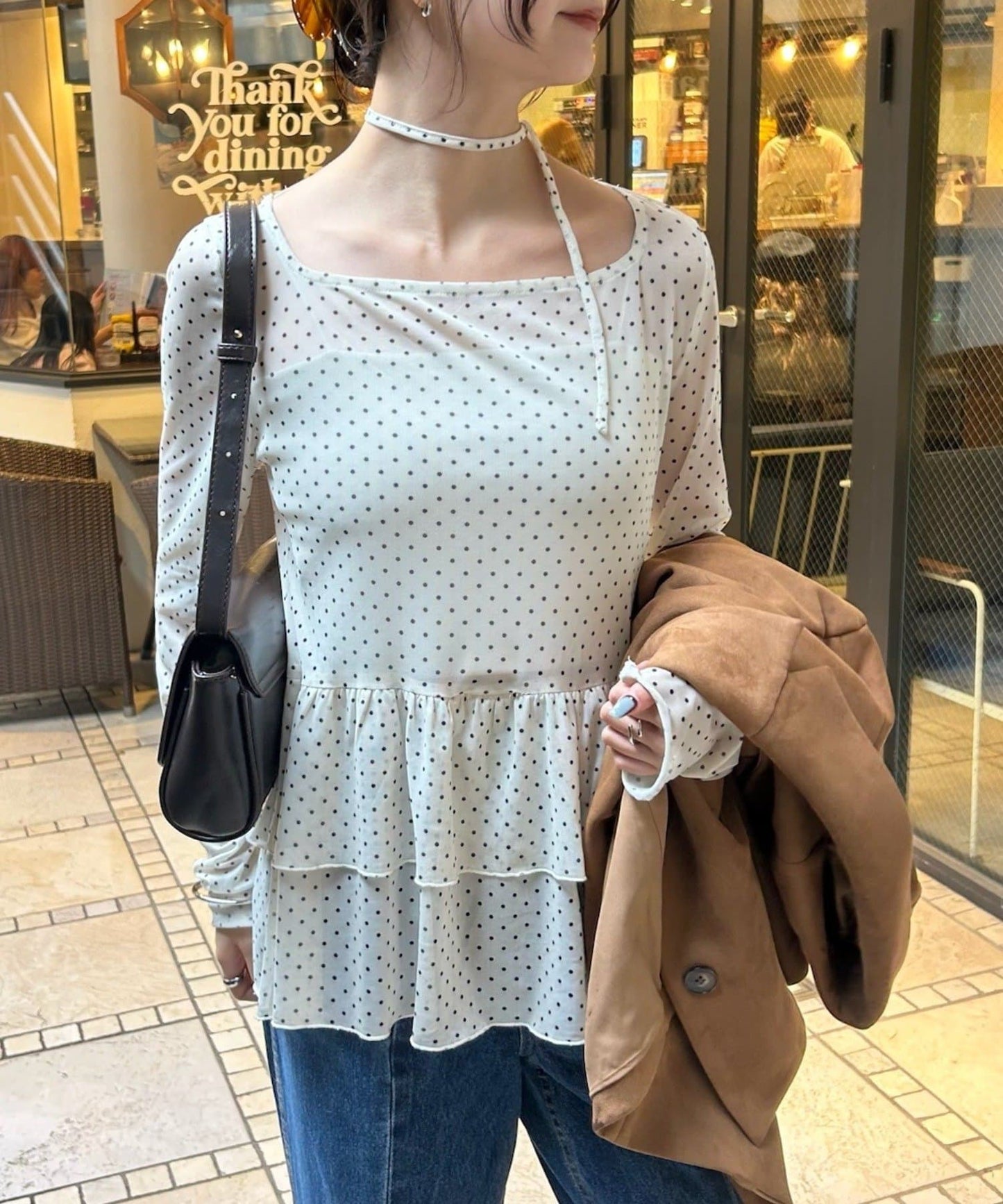 mystic sheer layering top with choker - Image 21