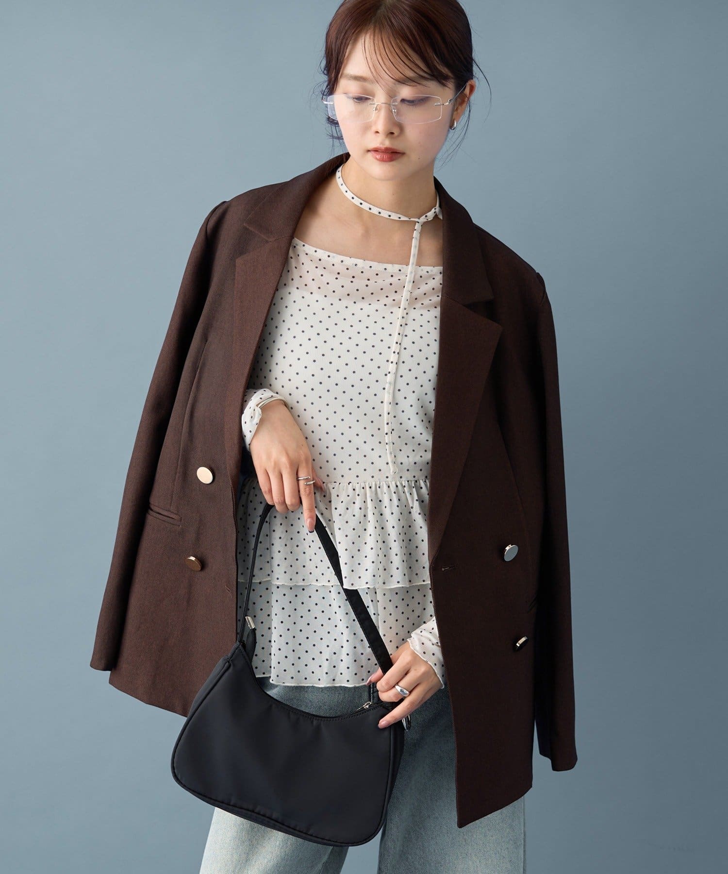 mystic sheer layering top with choker - Image 24