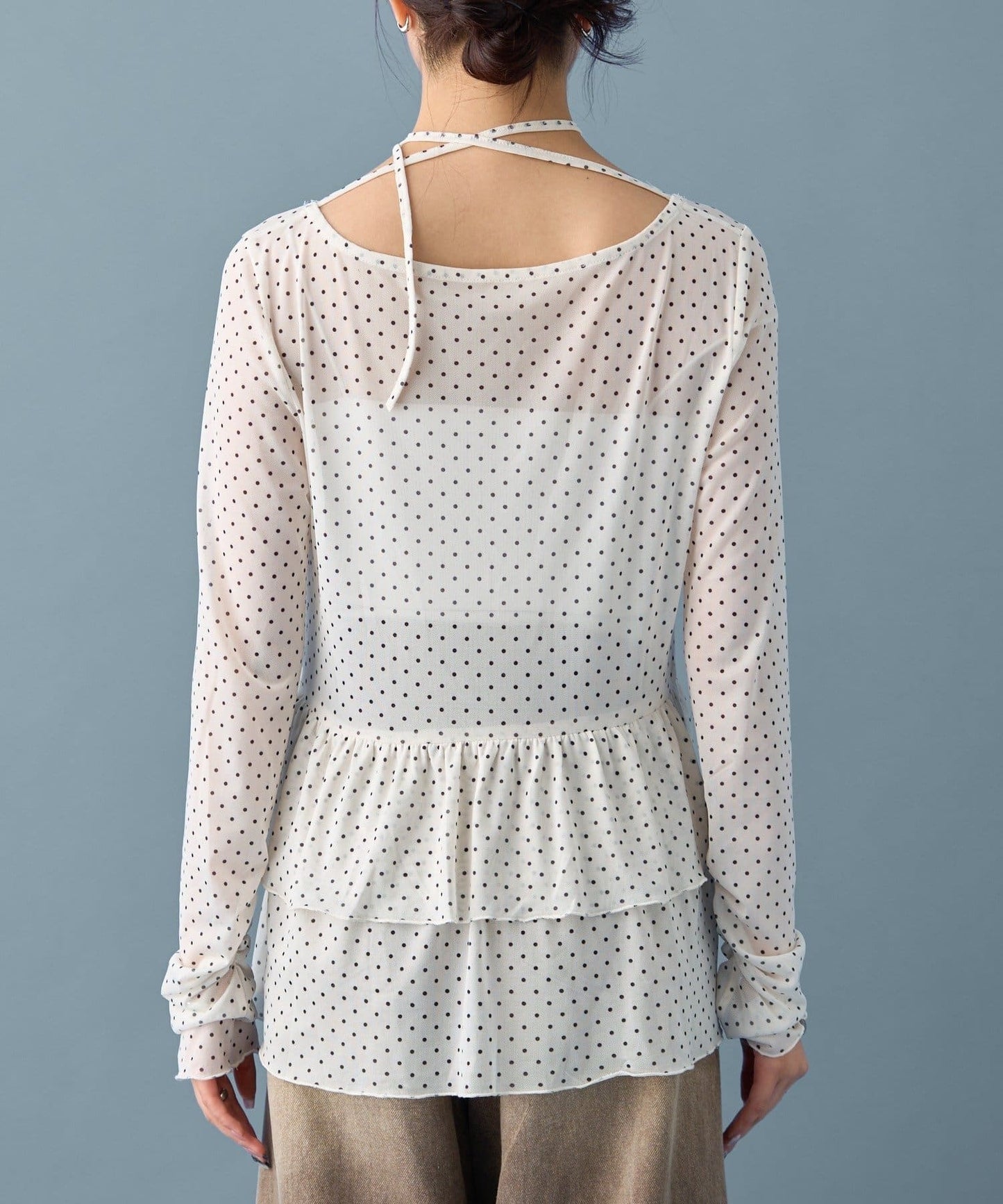 mystic sheer layering top with choker - Image 26
