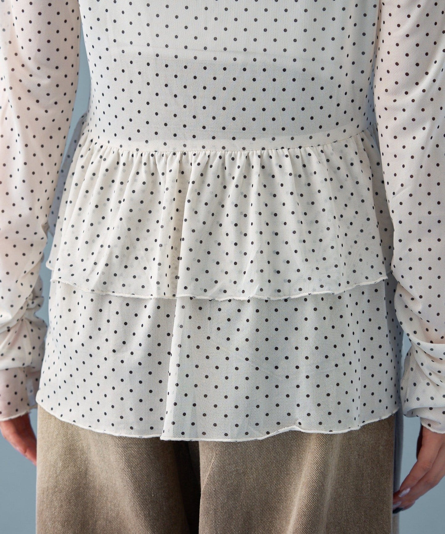 mystic sheer layering top with choker - Image 29