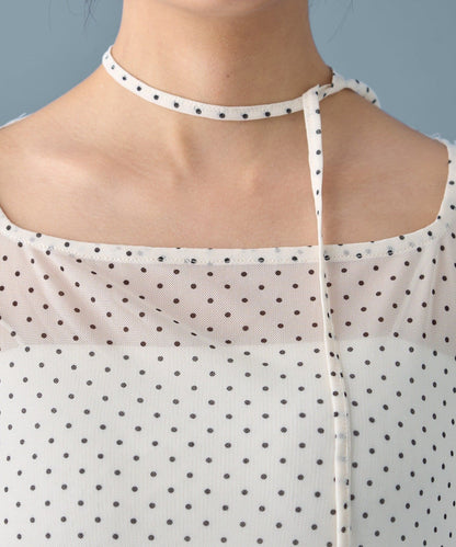 mystic sheer layering top with choker - Image 31