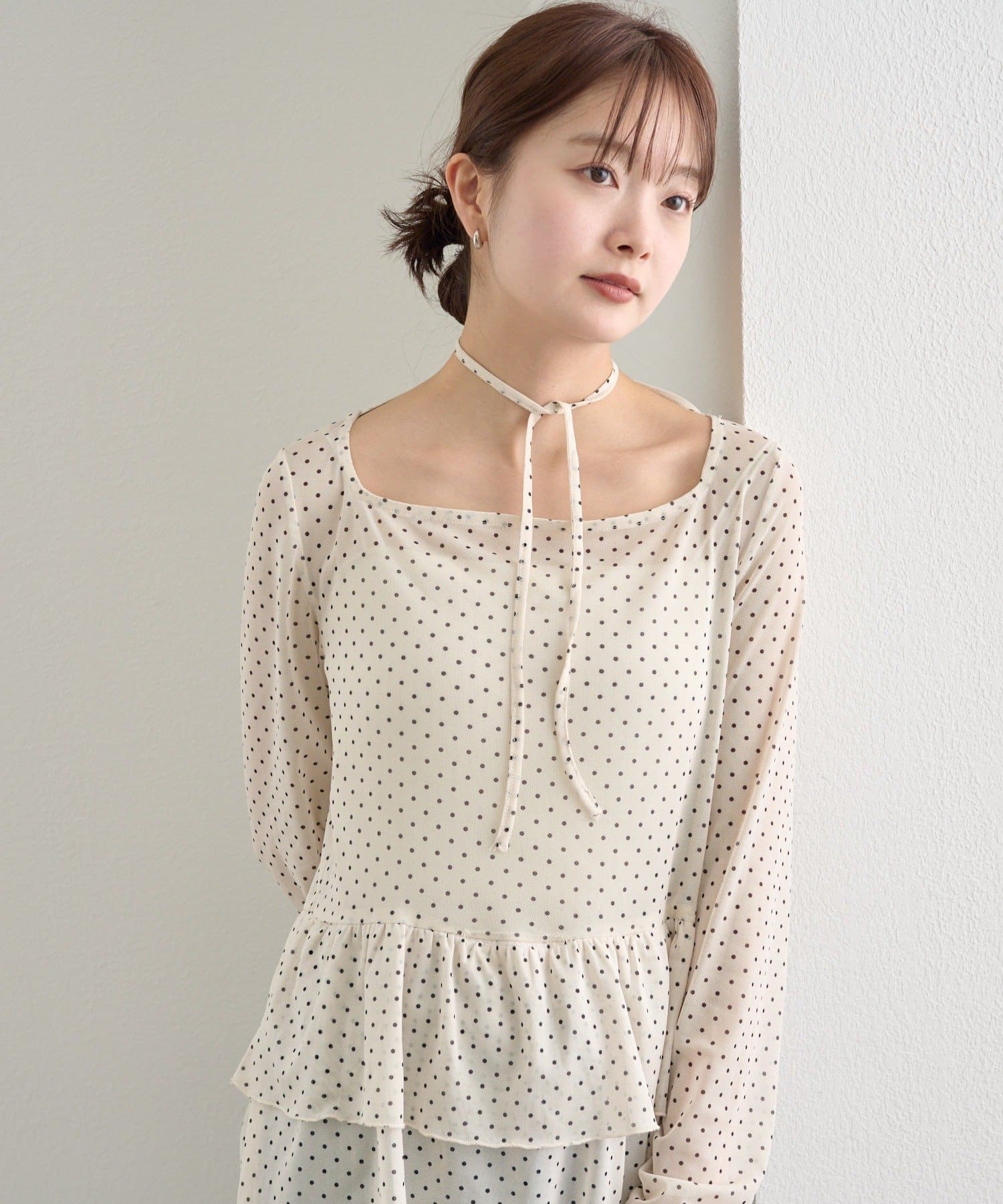 mystic sheer layering top with choker - Image 5